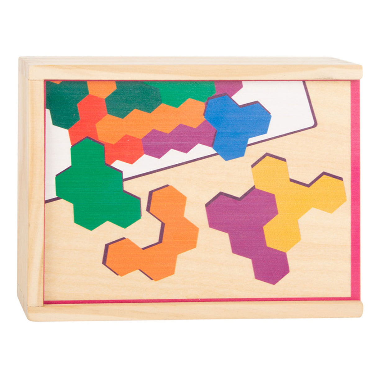 Kis láb - fa alakú puzzle hatszög