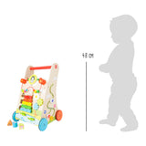 Small foot - wooden baby walker colorful