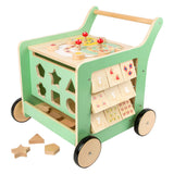 Houten Baby Loopwagen Activiteitencentrum Pastel Groen