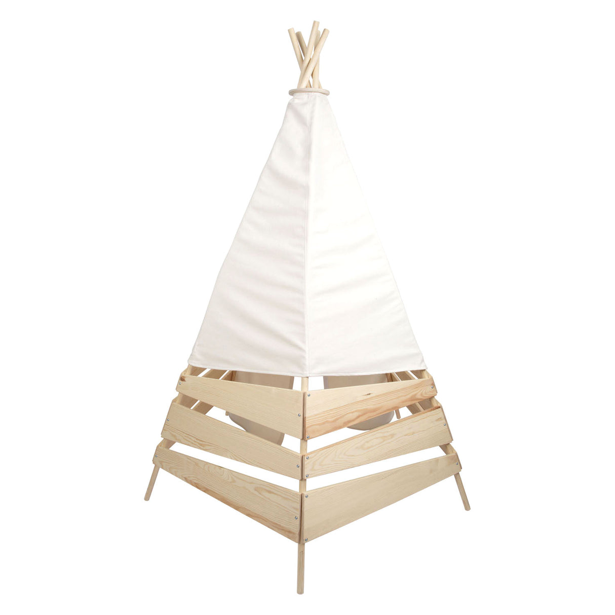 Tente de tipi en bois petit pied extérieur