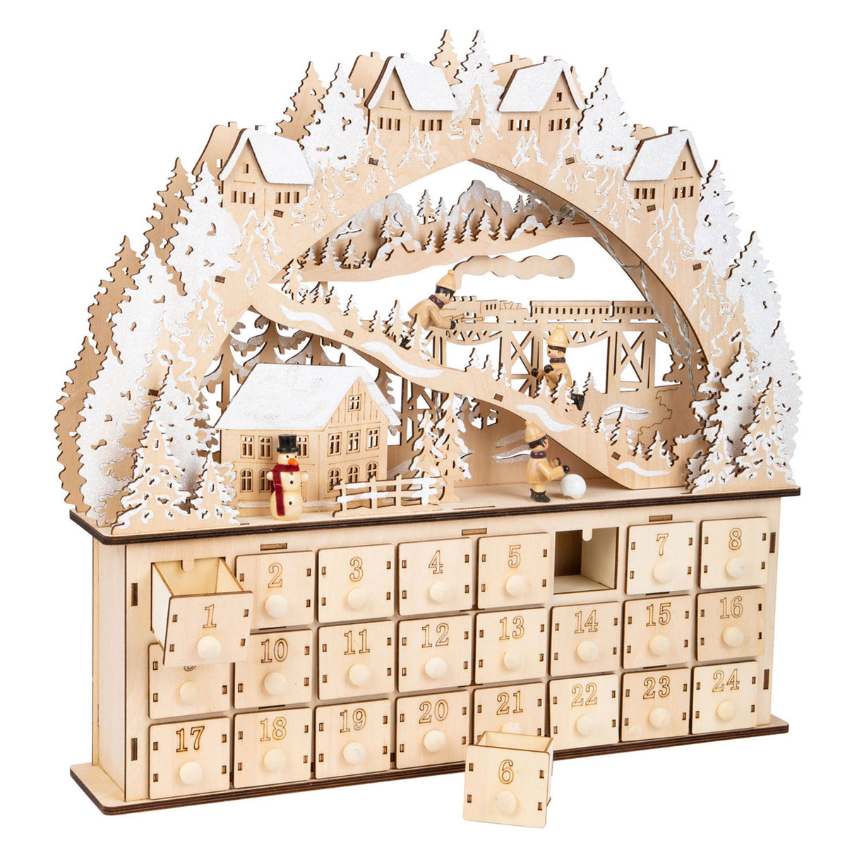 Small Foot - Wooden Advent calendar Ski