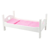 Small Foot Houten Poppenbed Wit met Beddengoed, 4dlg.