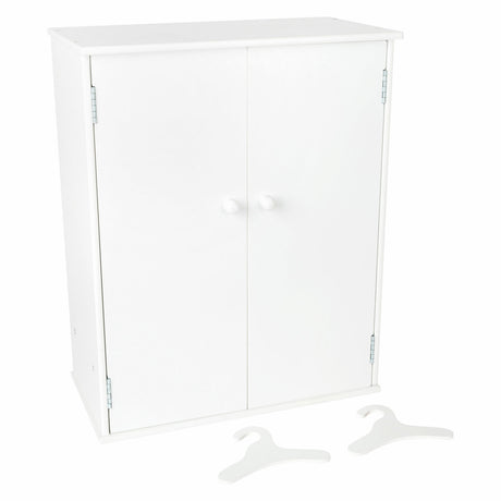Maža kojytė medinė lėlės spinta 53 cm balta