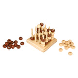 Peall Foot Foor N A Row Juego de estrategia de madera 3D