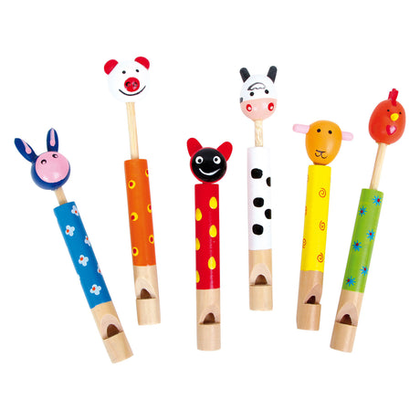 Small foot - Animal whistle, set of 6