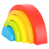 Small Foot Houten Bouwblokken Regenboog, 5dlg.