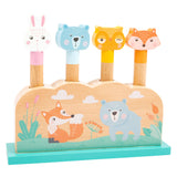 Small foot wooden motor skills form insert forest animals, 5dlg.