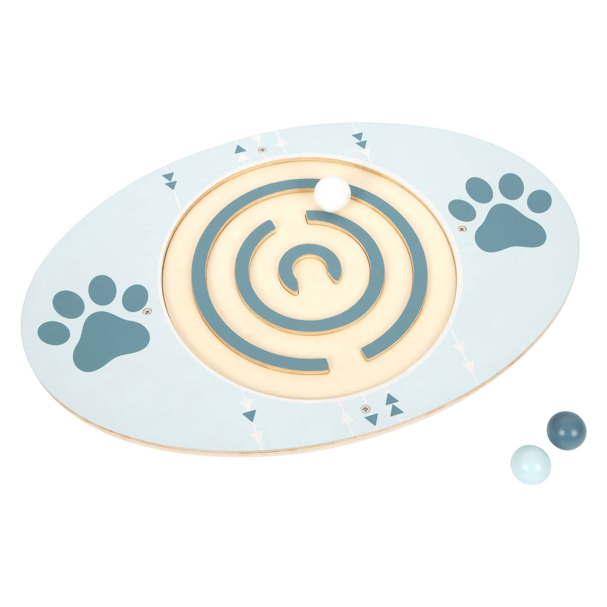 Small foot wooden balance board sky paw, 3dlg.