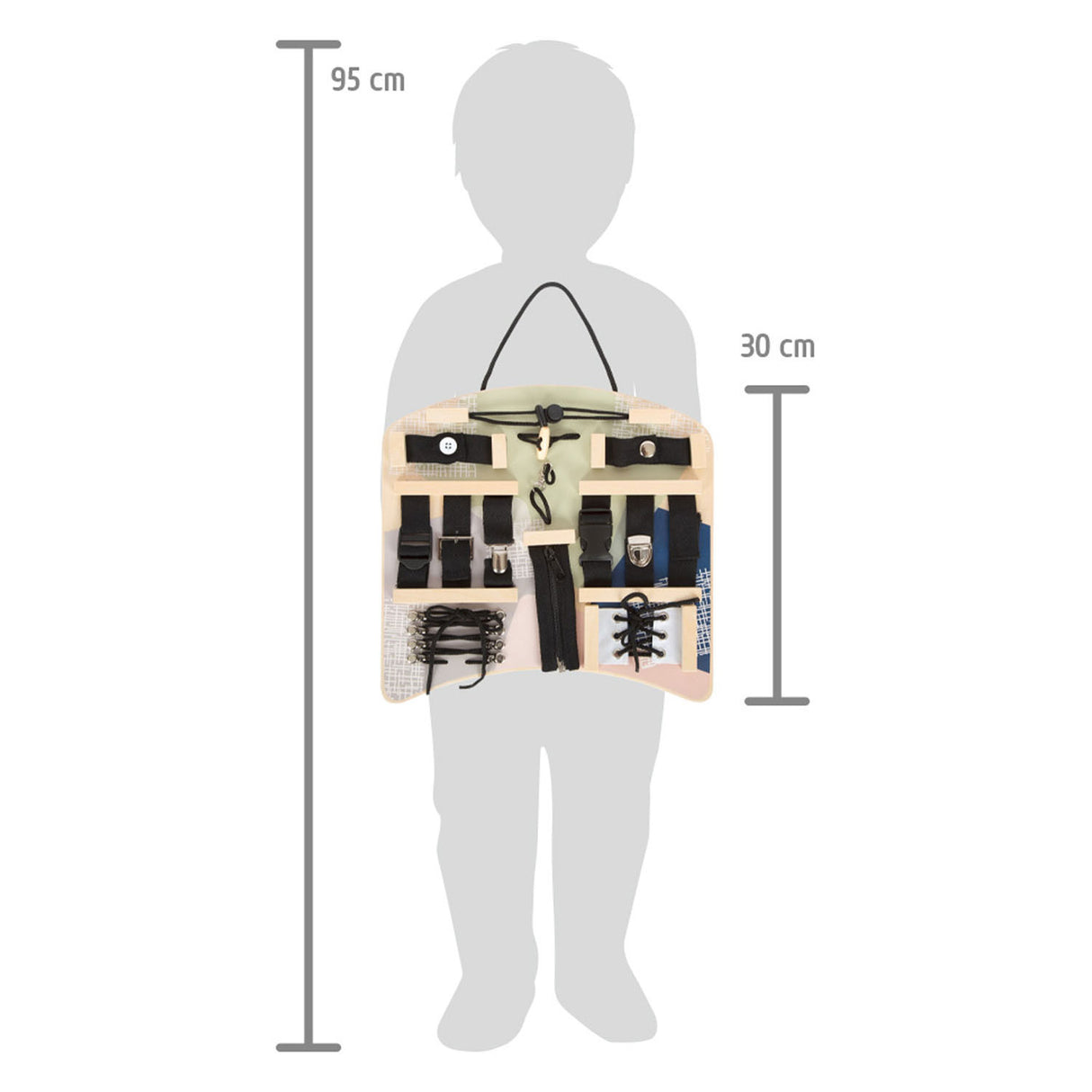 Small foot - Wooden activity board latches and connections