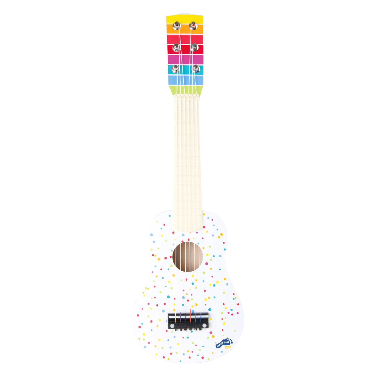 Small foot wooden guitar with dots, 53 cm