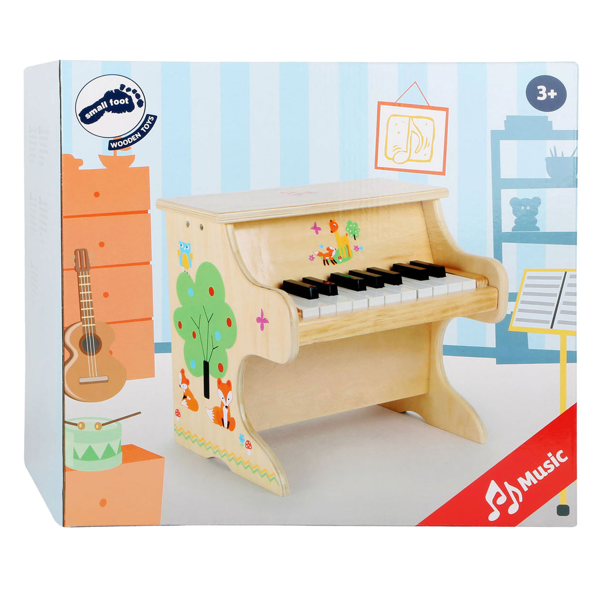 Petit piano en bois petit renard