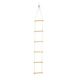 Small Foot rope ladder with 6 steps, 200 cm