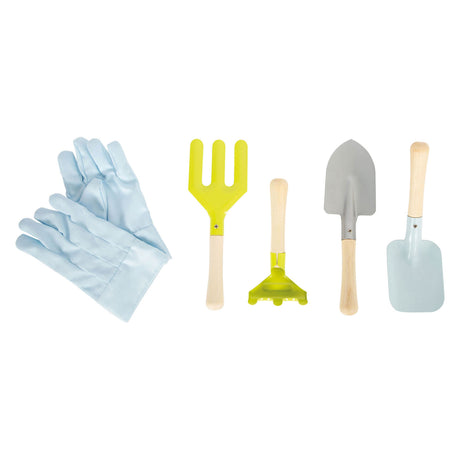 Kleiner Fuß - Gartenschürze mit Gartenwerkzeugen, 7dlg.