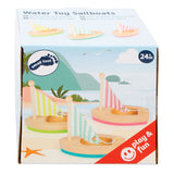 Pequeño baño Bath Boats de madera de juguete, juego de 3