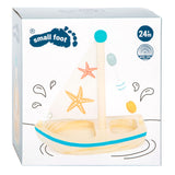 Small Foot - bath toy wooden sailboat starfish