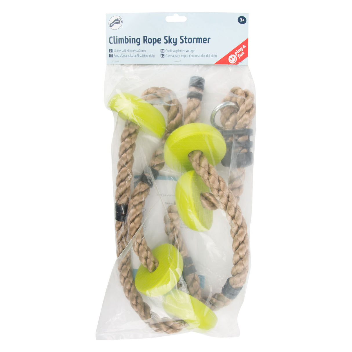 Small foot climbing rope green, 200 cm