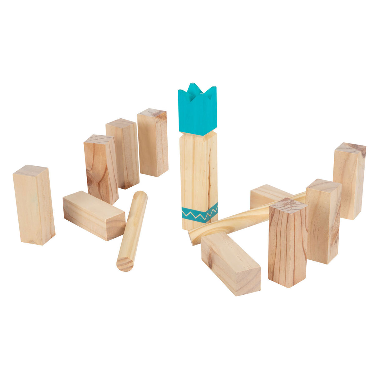 Small foot - wooden kub compact throwing game, 21 pcs.