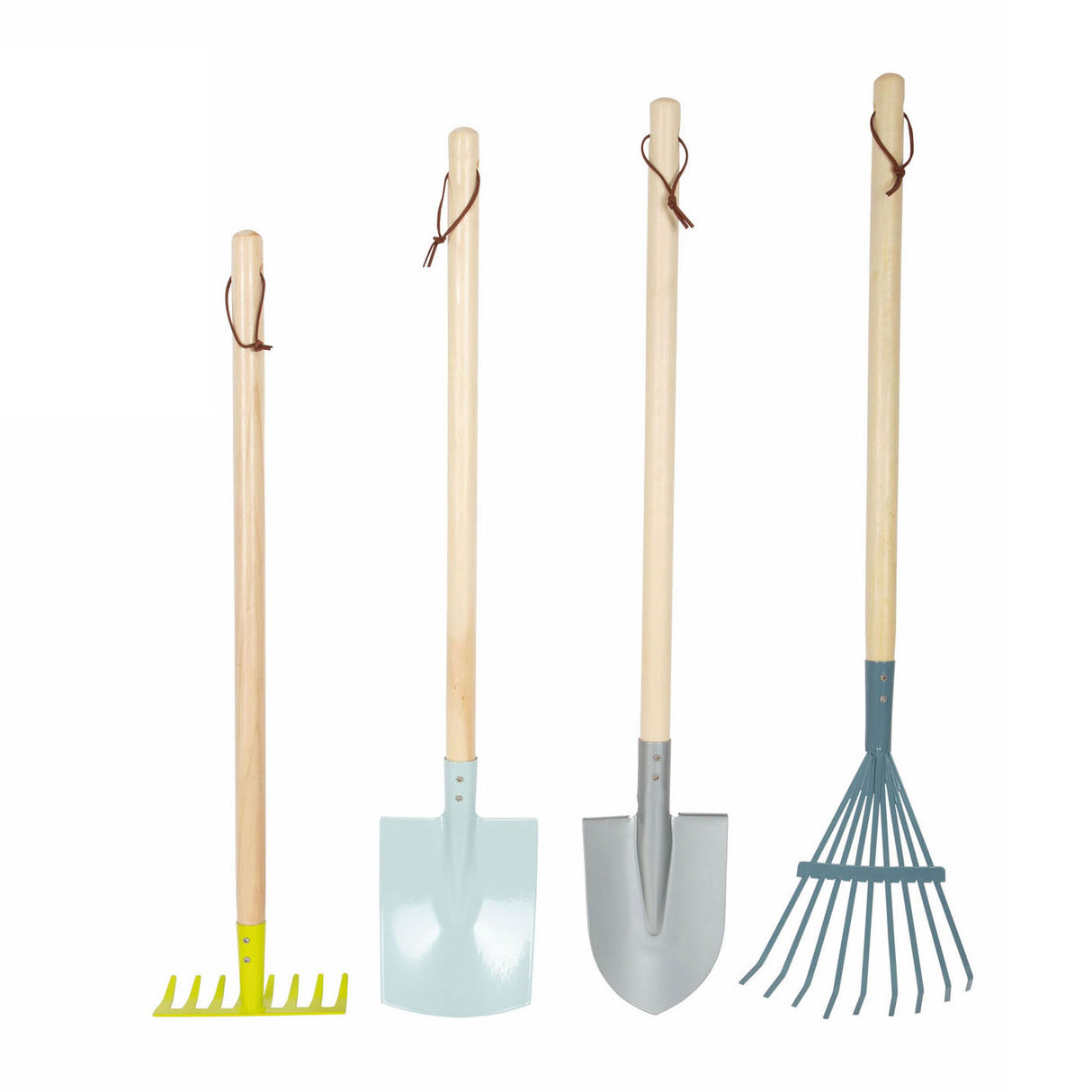 Small foot wooden garden tools, 4dlg.