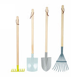 Small foot wooden garden tools, 4dlg.