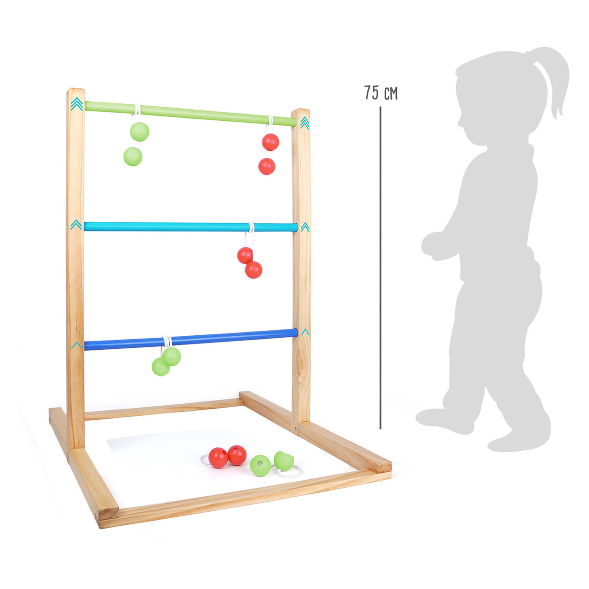 Small Foot Wooden Ladder Golf Throwing Throwing Game, 7DLG.