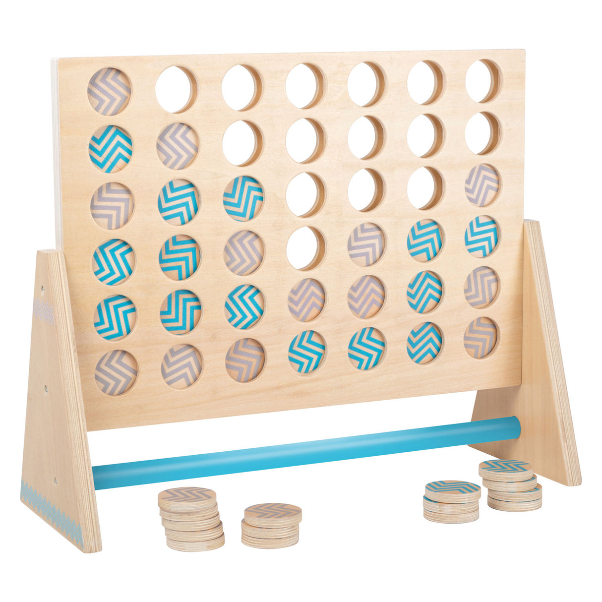 Houten Spel Four in a Row XXL, 43dlg.