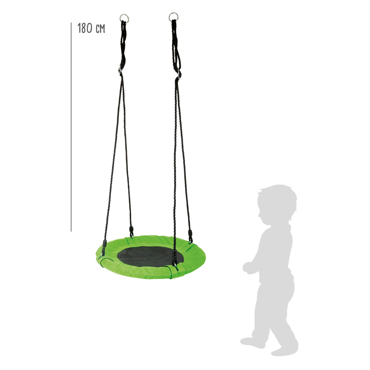 Small foot nest swing green, 62cm