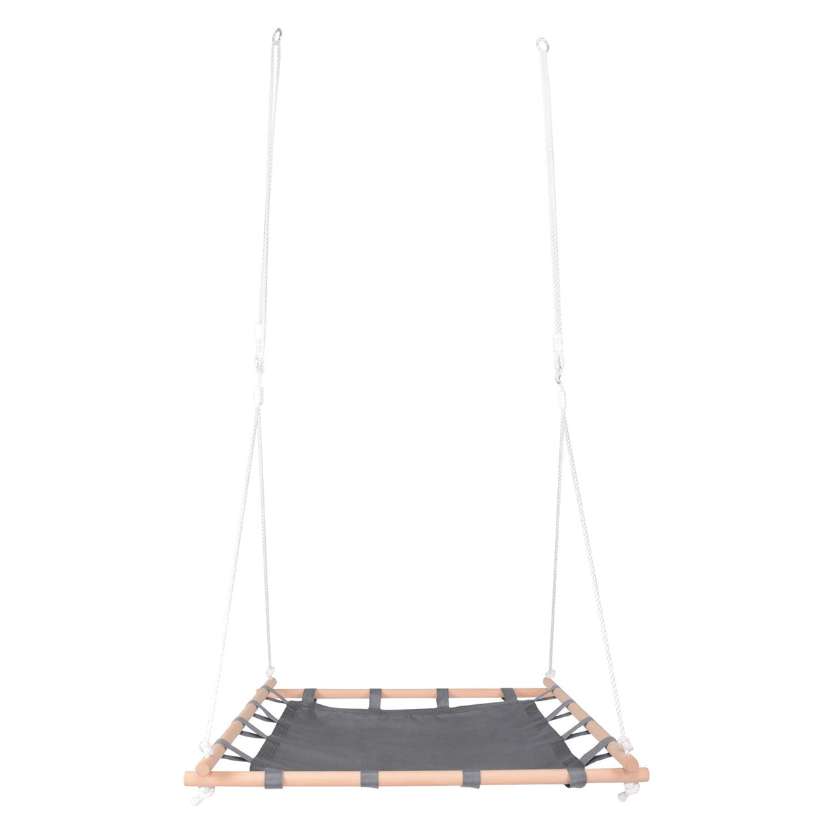 Small foot nest swing with wooden frame, 100x100cm