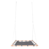 Small foot nest swing with wooden frame, 100x100cm