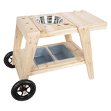 Small foot wooden mud kitchen compact