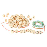 Small Foot - Wooden Letter Beads Making Necks, 300 Beads