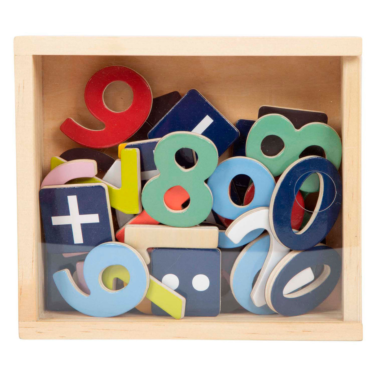 Small foot - wooden magnetic figures color. 37dlg.