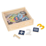 Small foot - wooden magnetic figures color. 37dlg.