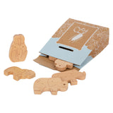 Small Foot Houten Speeleten Dieren Crackers, 8dlg.