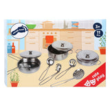 Small foot metal pan set, 11dlg,