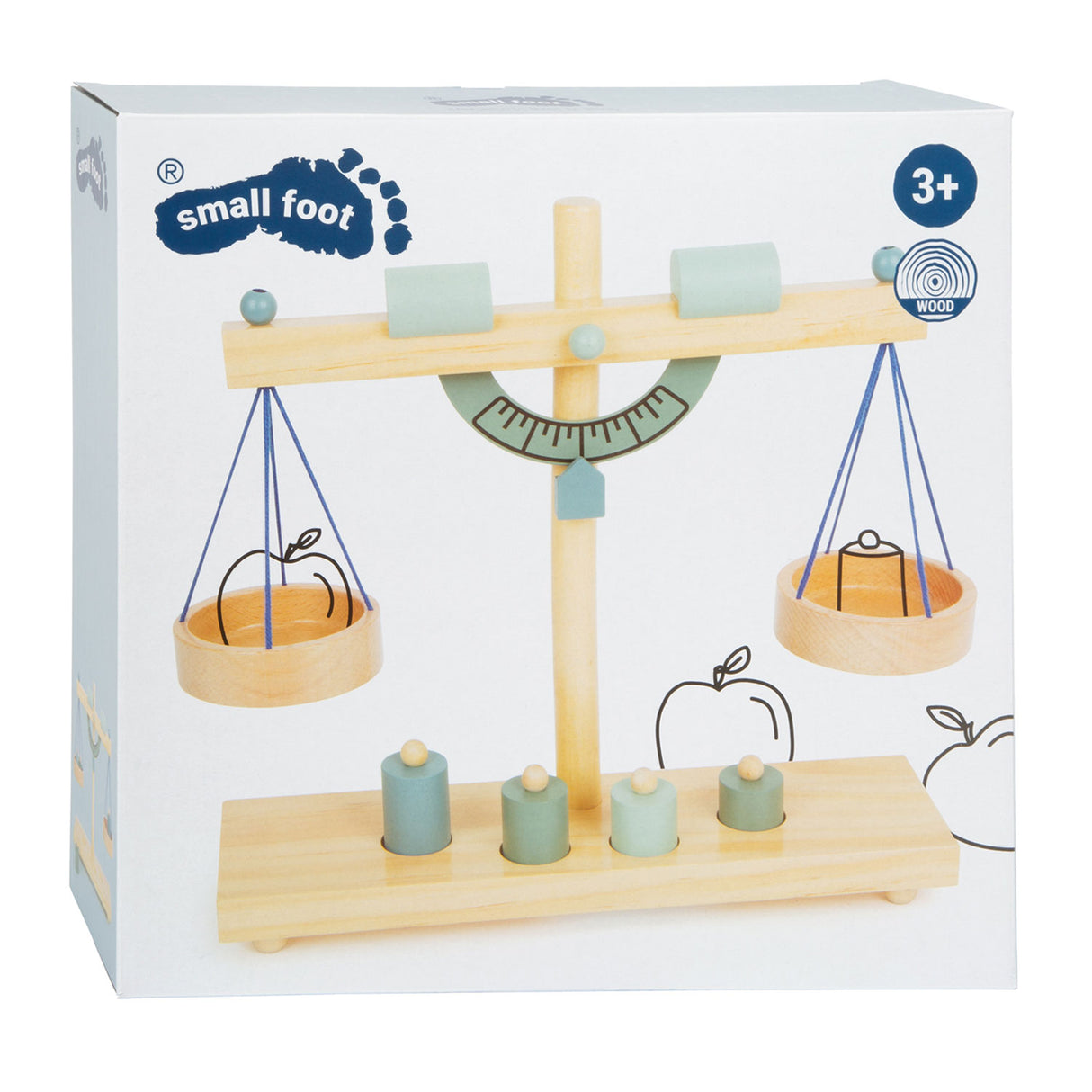 Small Foot Houten Weegschaal met Gewichten, 5dlg.