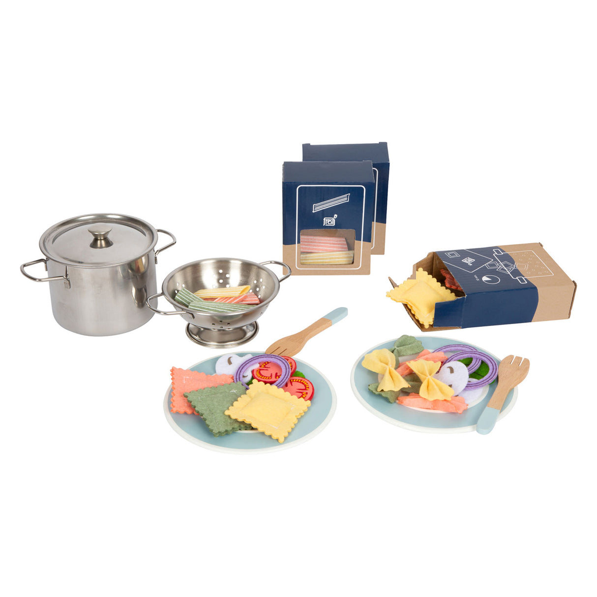 Small Foot Houten Speeleten Pasta Chef Set, 19dlg.