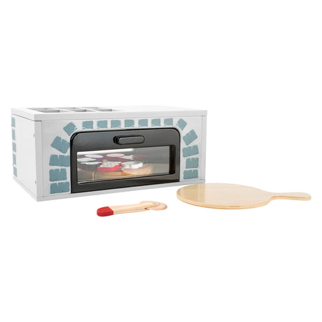 Small foot - wooden play food pizza oven set, 25dlg.