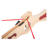 Small foot wooden sports crossbog with target board, 4dlg.