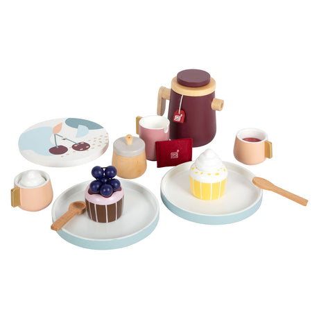 Small foot - houten koffie en theeset tasty, 16dlg.
