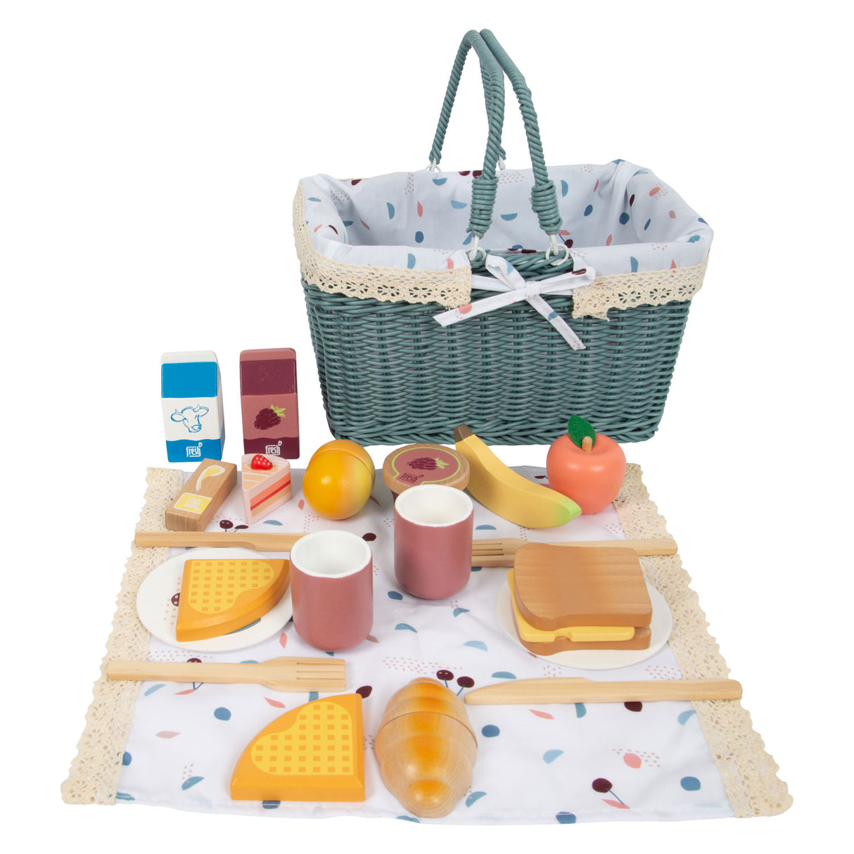 Small Foot Picknickset met Houten Speeleten Tasty, 26dlg.