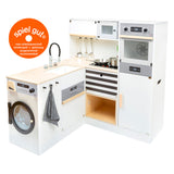 Small Foot Houten Modulaire Speelkeuken XL Wit, 9dlg.