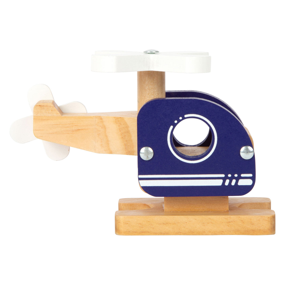 Small Foot Houten Helikopter Blauw