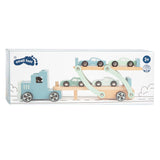 Small Foot Houten Vrachtwagen Transporter Chicago met Auto's, 9dlg.