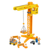 Small Foot - Wooden tap construction site with accessories, 14dlg.