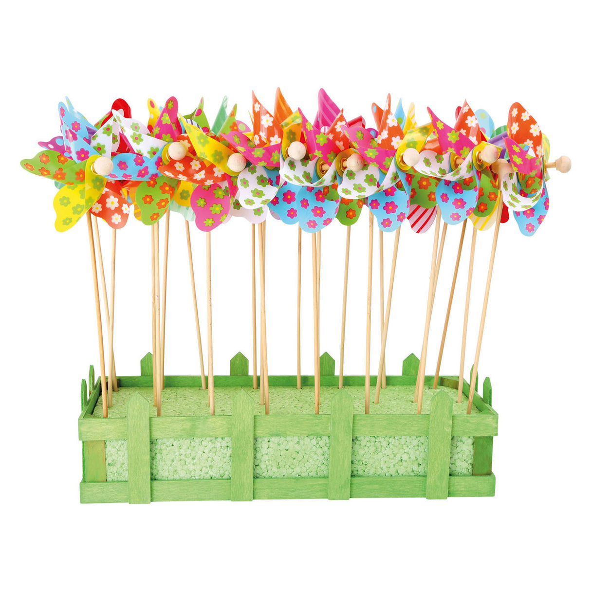 Small Foot Houten Windmolen Bloemen 28cm, 24st.