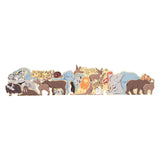 Small foot - wooden letter and shape puzzle animals, 26 pcs.