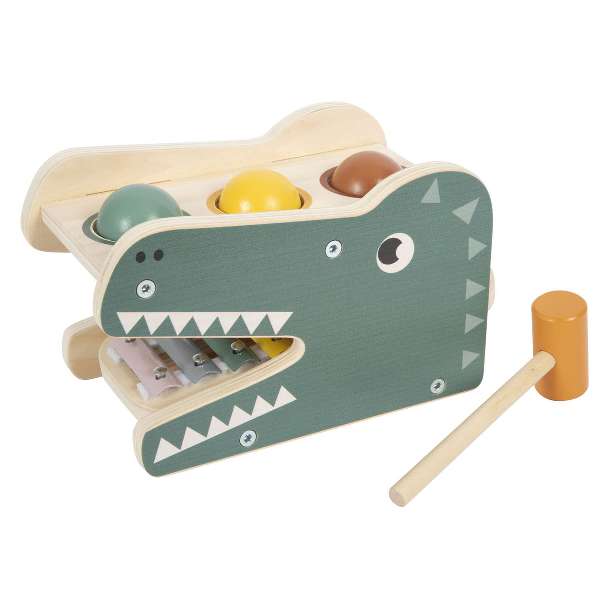 Petit xylophone en bois et safari de Hamperbank, 5dlg.