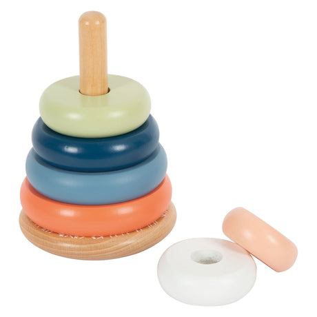 Malá noha - dřevěná stohovací věž arktická, 7 ks.