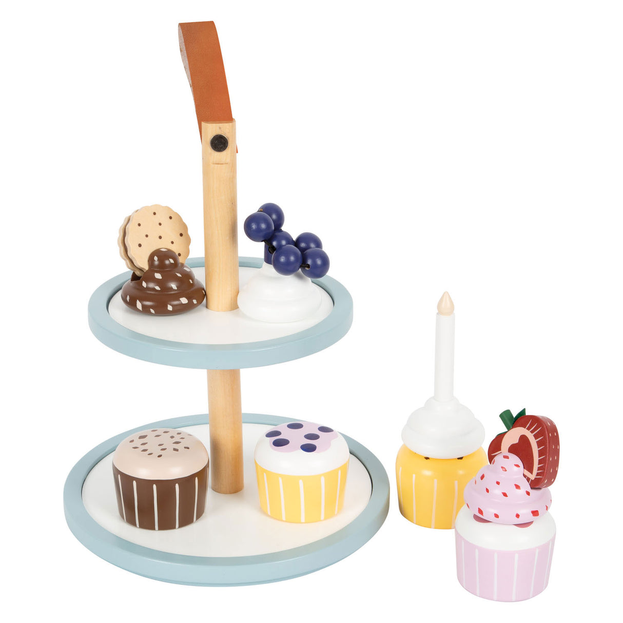 Small Foot Houten Speeleten Etagere met Cupcakes, 13dlg.