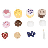 Small Foot Houten Speeleten Etagere met Cupcakes, 13dlg.